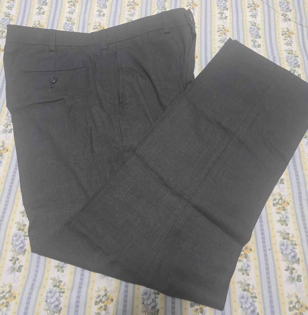 Roundtree & Yorke Pants Mens 36x29 TravelSmart Dress Gray